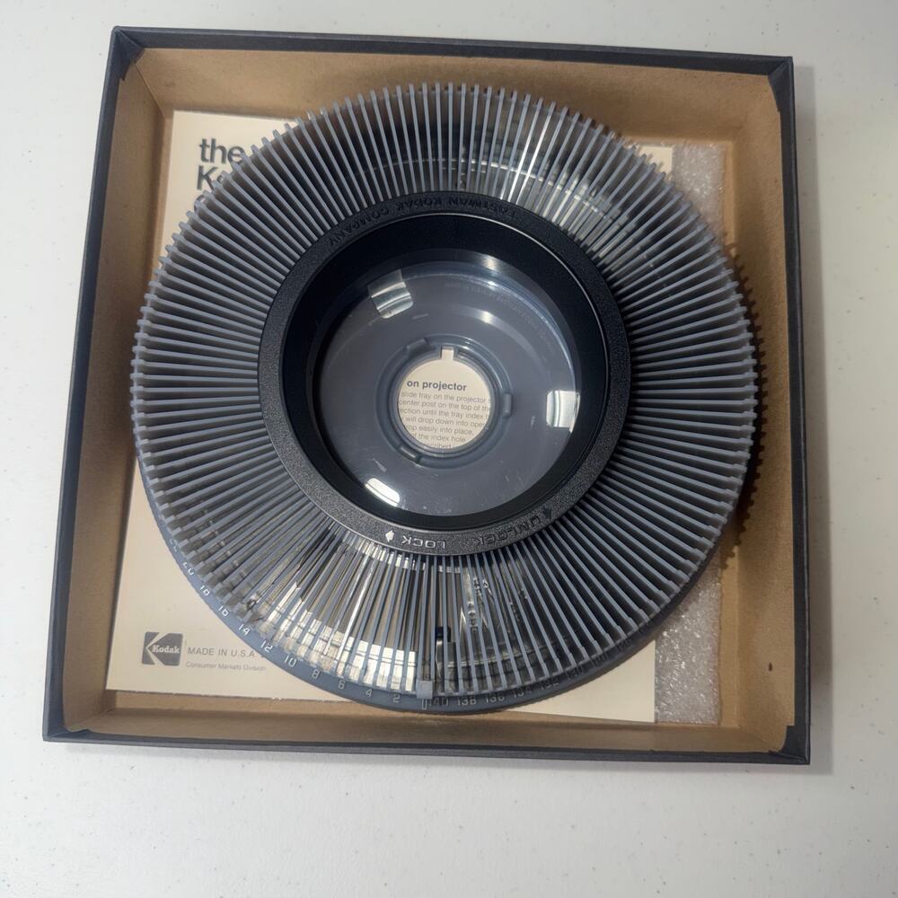 Vintage Kodak Carousel Transvue 140 Slide Projector Trays - Lot Of 4 in Boxes